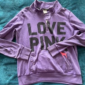 VS PINK Half-Zip Sweatshirt